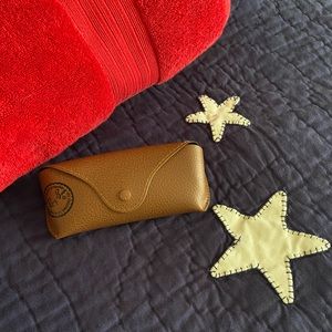 Ray-Ban Brown genuine Leather Sunglasses 🕶 Case